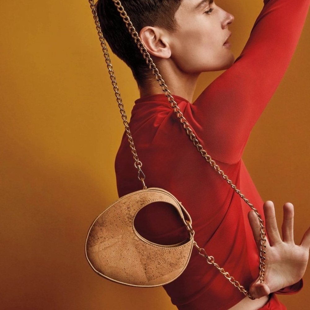 CAROLINA SANTO DOMINGO Nano Ostra Cork Ring Bag